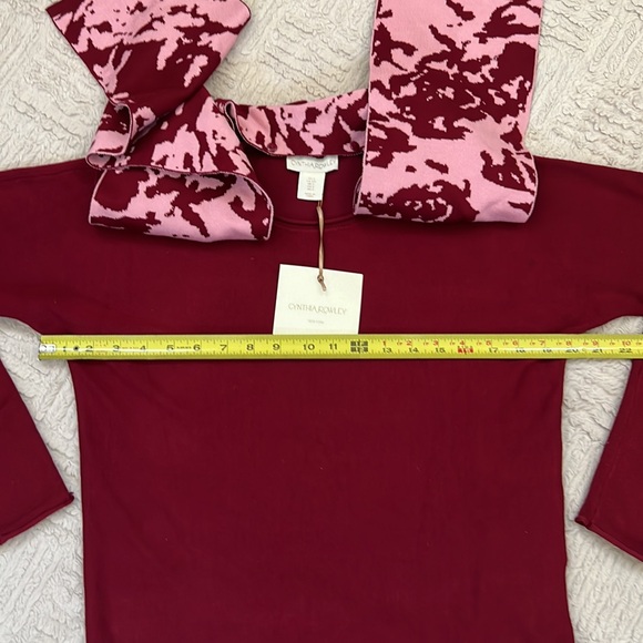 Cynthia Rowley sweater with removable scarf, new with tags, Size Small - Picture 15 of 16